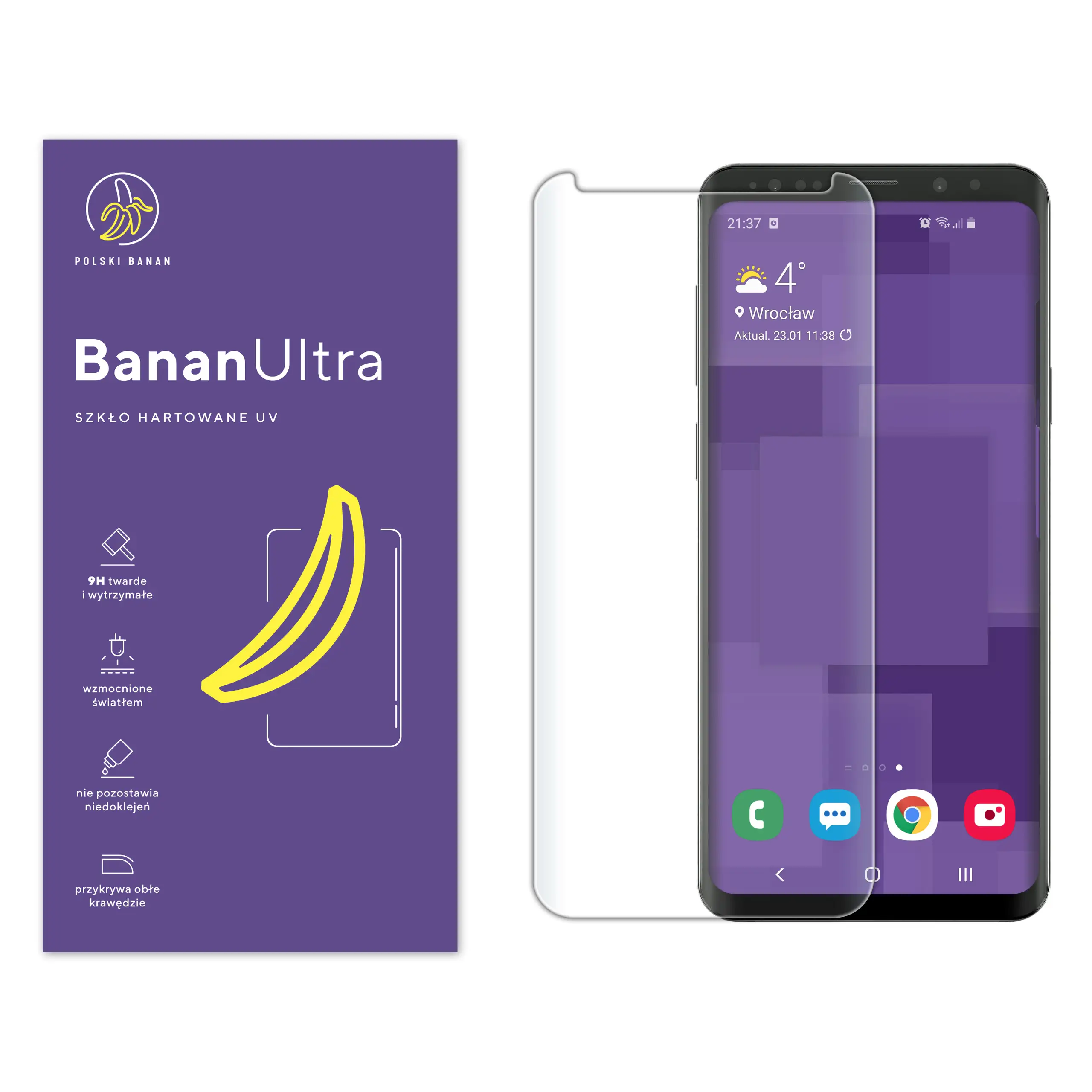 Szkło hartowane UV Polski Banan BananUltra do Samsung Galaxy S9 Plus